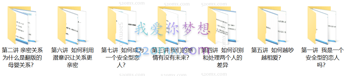 丛非从:如何在亲密关系中获得安全感 7天训练营 微课录音
