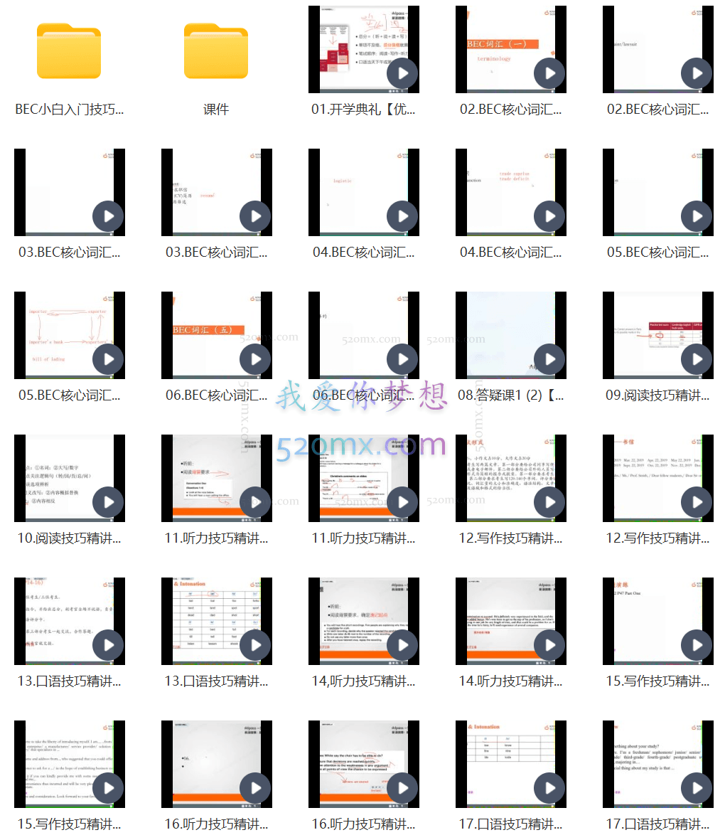 【2022】周思成BEC中级寒假全程班