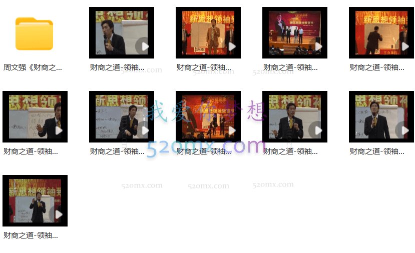 周文强《财商之道-领袖致富经营学》10集-现场视频课程