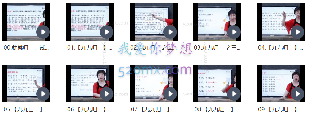 申怡《九九归一写作提升班》