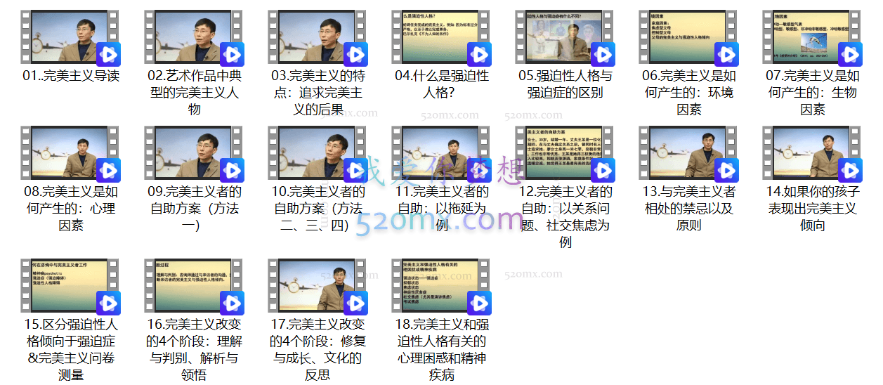 訾非完美主义者的病与救 视频18集