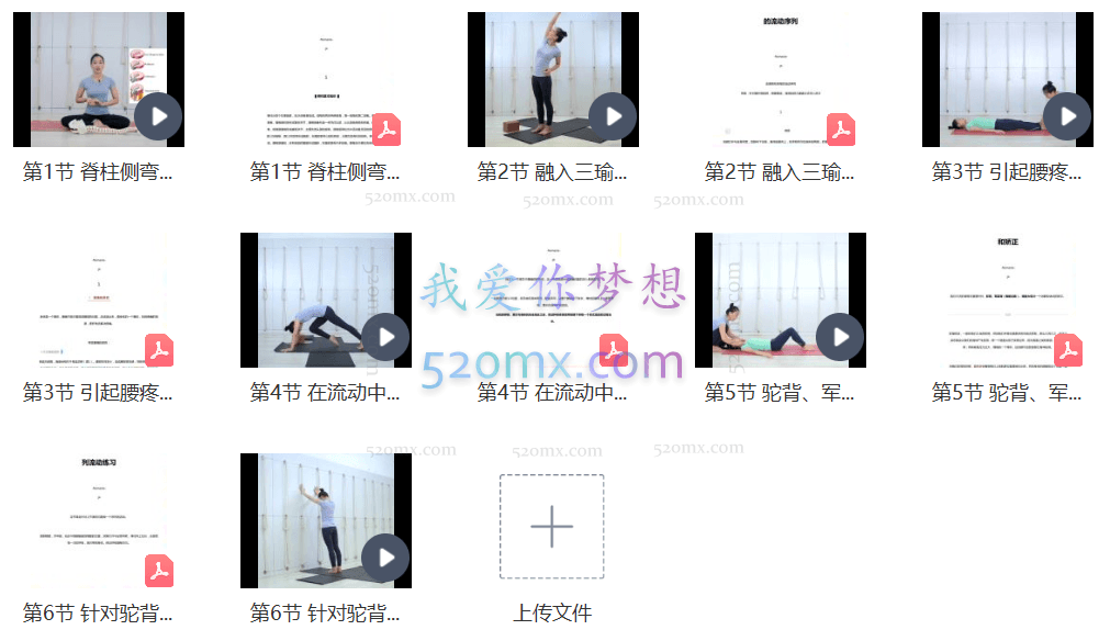 赵艳娟:瑜伽理疗矫正之【脊柱篇】系列课视频+笔记