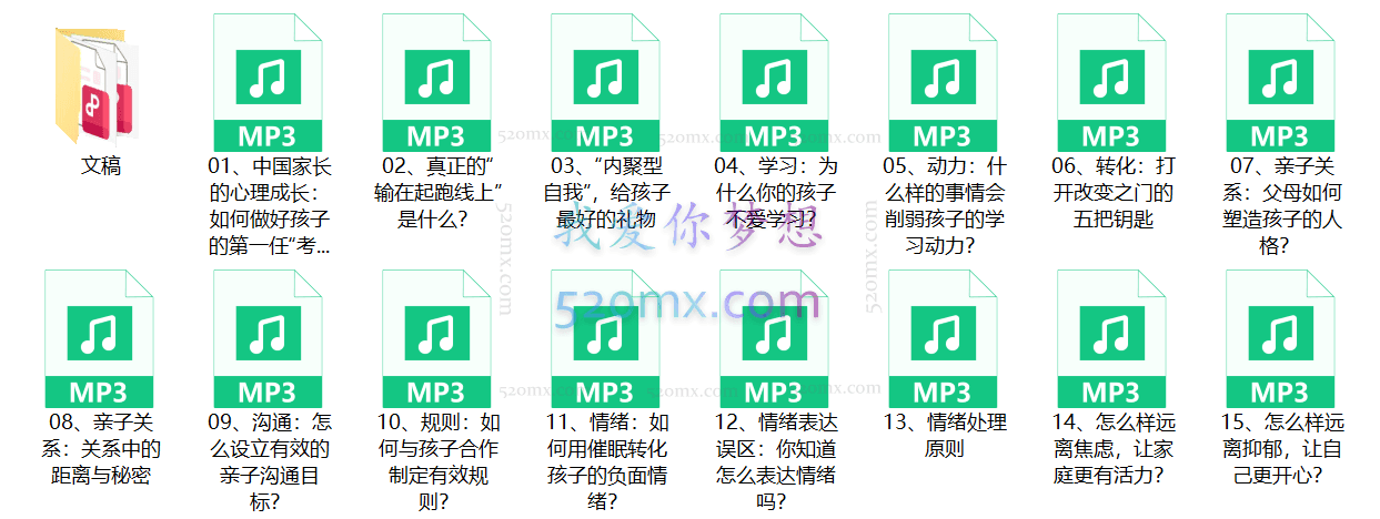 父母必备的15堂育儿心理学课